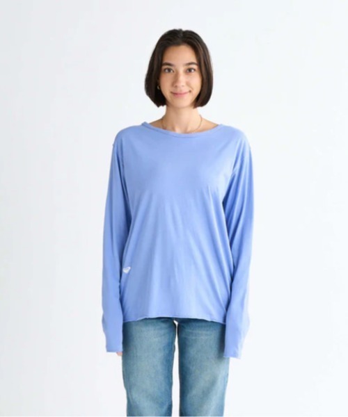 ROXY(ロキシー)の「BEACH FLEX /ロキシーワンポイントロゴ長袖Tシャツ(Tシャツ/カットソー・レディース・ブルー/ブラック/ピンク/ホワイト/イエロー・SMALL/MEDIUM/LARGE)」の17枚目の写真