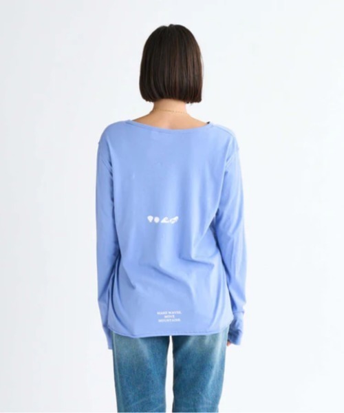 ROXY(ロキシー)の「BEACH FLEX /ロキシーワンポイントロゴ長袖Tシャツ(Tシャツ/カットソー・レディース・ブルー/ブラック/ピンク/ホワイト/イエロー・SMALL/MEDIUM/LARGE)」の18枚目の写真