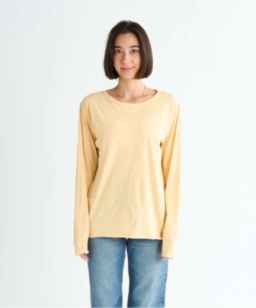 ROXY(ロキシー)の「BEACH FLEX /ロキシーワンポイントロゴ長袖Tシャツ(Tシャツ/カットソー・レディース・ブルー/ブラック/ピンク/ホワイト/イエロー・SMALL/MEDIUM/LARGE)」の22枚目の写真