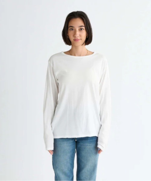 ROXY(ロキシー)の「BEACH FLEX /ロキシーワンポイントロゴ長袖Tシャツ(Tシャツ/カットソー・レディース・ブルー/ブラック/ピンク/ホワイト/イエロー・SMALL/MEDIUM/LARGE)」の7枚目の写真