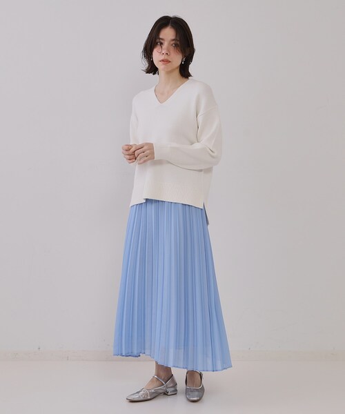 OPAQUE.CLIP（オペークドットクリップ）の「【抗菌防臭加工／長さ調整可能】チュールコンビシアーメリージェーン（パンプス・レディース・ブラック/シルバー・03/02）」の10枚目の写真