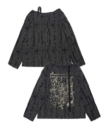 【HOOK】for girls リボンプリントオープンショルダートップス