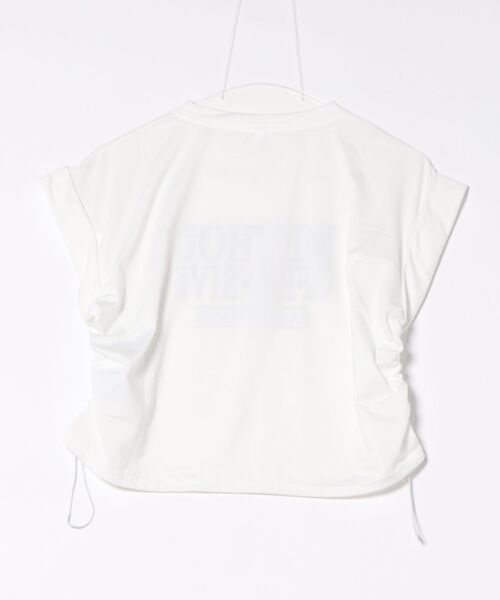 ALTROSE(アルトローズ)の「クロップド ドロスト Tシャツ ミニ丈 ちびT(Tシャツ/カットソー・レディース・グレー/ホワイト・FREE)」の17枚目の写真