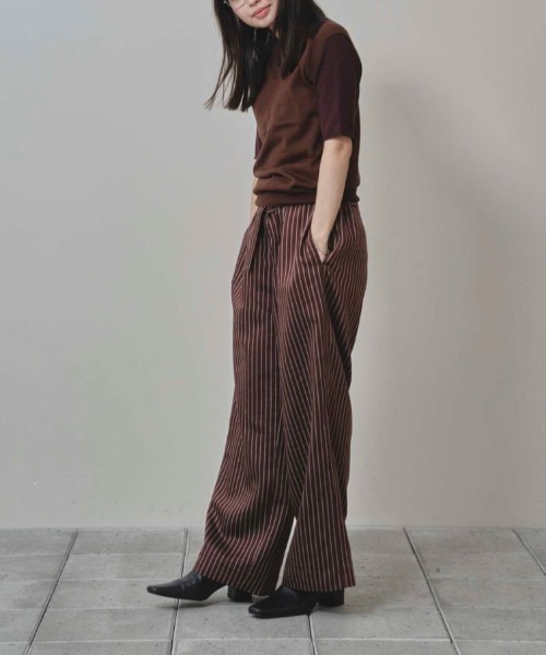TODAYFUL（トゥデイフル）の「TODAYFUL Stripe Easy Pants ストライプ