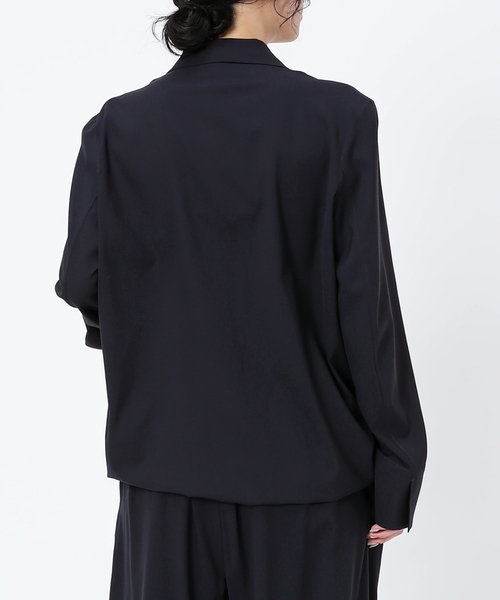 AP STUDIO（エーピーストゥディオ）の「SPWOOLシャツジャケット（テーラードジャケット・レディース・ネイビー・FREE）」の10枚目の写真