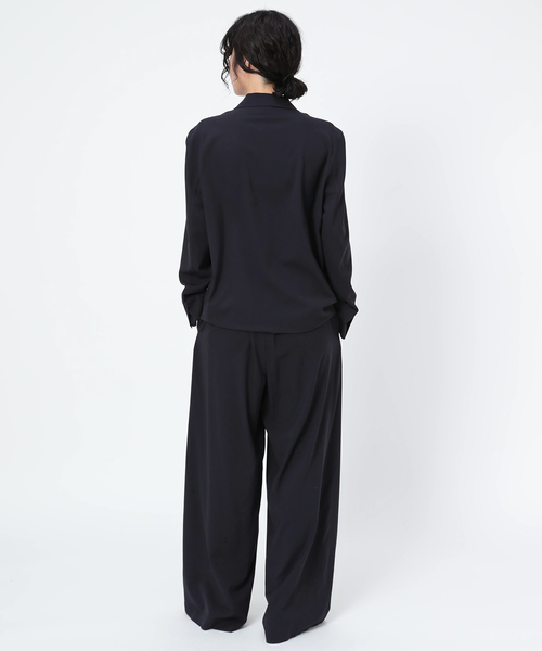 AP STUDIO（エーピーストゥディオ）の「SPWOOLシャツジャケット（テーラードジャケット・レディース・ネイビー・FREE）」の16枚目の写真