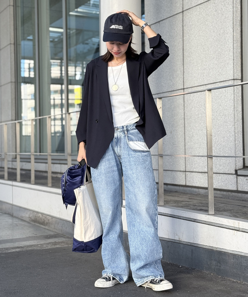 AP STUDIO（エーピーストゥディオ）の「SPWOOLシャツジャケット（テーラードジャケット・レディース・ネイビー・FREE）」の21枚目の写真