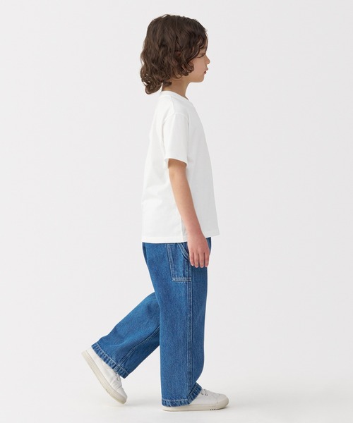 無印良品(ムジルシリョウヒン)の「キッズ 天竺編みクルーネック半袖Tシャツ 無地(Tシャツ/カットソー・キッズ・オフホワイト/ライトグレー/ブラック/マスタード/ネイビー・110/120/130/140/150)」の14枚目の写真