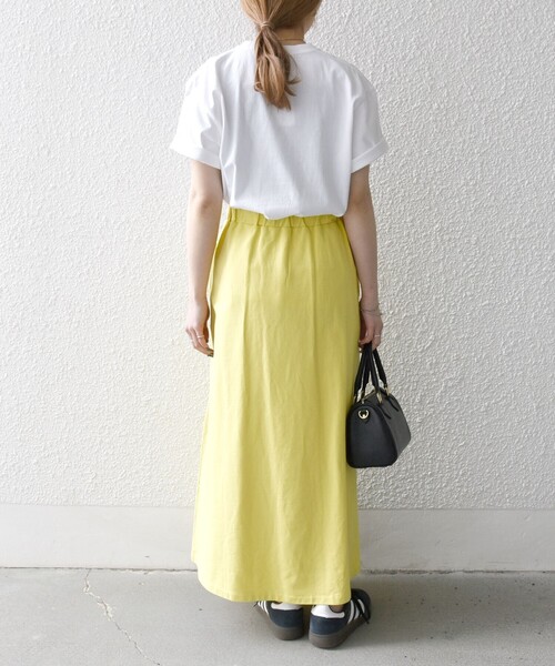 セール】SHIPS any:〈洗濯機可能〉インレイ タック フレア スカート