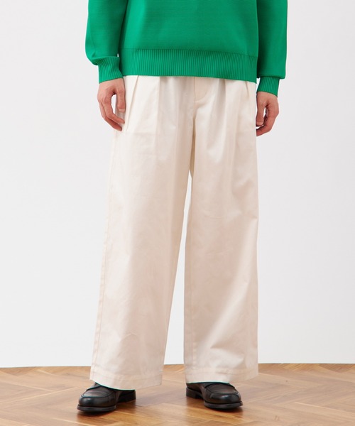 B.C STOCK(ベーセーストック)の「ツータック ワイドストレートチノパンツ / ショート丈・ロング丈対応 【ZOZOTOWN限定アイテム】(チノパンツ・メンズ・ブラック/オフホワイト/ライトカーキ/ベージュ/ダークグレー・XS-Short/XS-Regular/XS-Long/S-Short/S-Regular/S-Long/M-Short/M-Regular/M-Long/L-Short/L-Regular/L-Long/XL-Short/XL-Regular/XL-Long)」の7枚目の写真