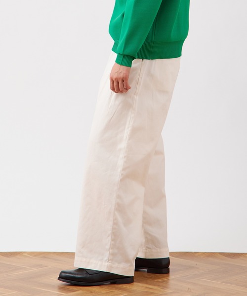 B.C STOCK(ベーセーストック)の「ツータック ワイドストレートチノパンツ / ショート丈・ロング丈対応 【ZOZOTOWN限定アイテム】(チノパンツ・メンズ・ブラック/オフホワイト/ライトカーキ/ベージュ/ダークグレー・XS-Short/XS-Regular/XS-Long/S-Short/S-Regular/S-Long/M-Short/M-Regular/M-Long/L-Short/L-Regular/L-Long/XL-Short/XL-Regular/XL-Long)」の8枚目の写真