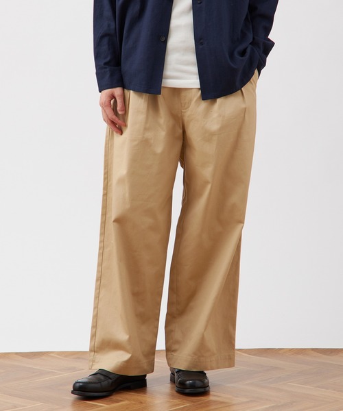 B.C STOCK(ベーセーストック)の「ツータック ワイドストレートチノパンツ / ショート丈・ロング丈対応 【ZOZOTOWN限定アイテム】(チノパンツ・メンズ・ブラック/オフホワイト/ライトカーキ/ベージュ/ダークグレー・XS-Short/XS-Regular/XS-Long/S-Short/S-Regular/S-Long/M-Short/M-Regular/M-Long/L-Short/L-Regular/L-Long/XL-Short/XL-Regular/XL-Long)」の19枚目の写真
