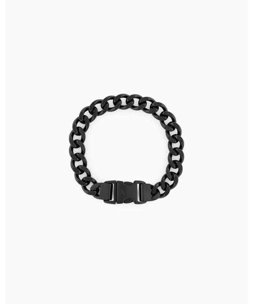 ARMANI EXCHANGE(アルマーニエクスチェンジ)の「【A|X アルマーニ エクスチェンジ】ブラックステンレススチール製チェーンブレスレット(Black)_AXG0156001(ブレスレット・メンズ・その他1・FREE)」の4枚目の写真