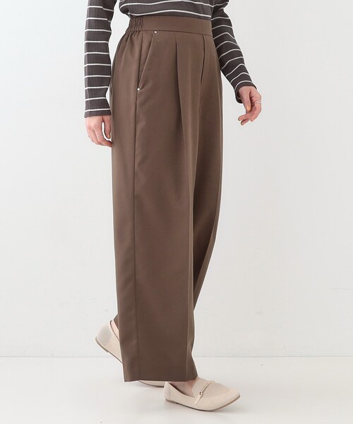 DRESKIP(ドレスキップ)の「【洗える/UV/吸水速乾/アンチピリング/S-LL】 タックワイドパンツ(その他パンツ・レディース・ベージュ/ブラック/ブラウン系・01/02/03/04)」の13枚目の写真