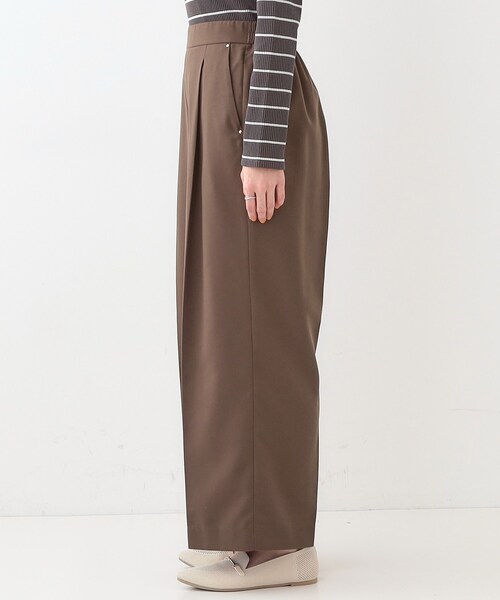 DRESKIP(ドレスキップ)の「【洗える/UV/吸水速乾/アンチピリング/S-LL】 タックワイドパンツ(その他パンツ・レディース・ベージュ/ブラック/ブラウン系・01/02/03/04)」の17枚目の写真