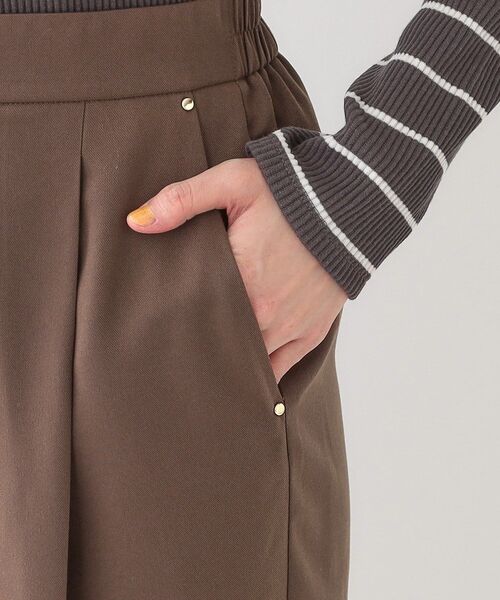DRESKIP(ドレスキップ)の「【洗える/UV/吸水速乾/アンチピリング/S-LL】 タックワイドパンツ(その他パンツ・レディース・ベージュ/ブラック/ブラウン系・01/02/03/04)」の21枚目の写真