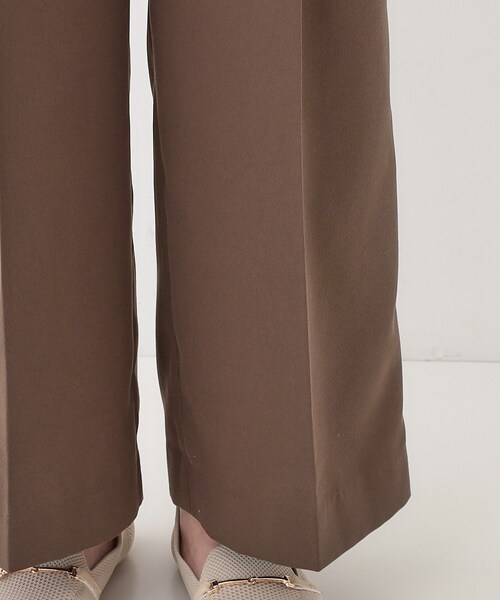 DRESKIP(ドレスキップ)の「【洗える/UV/吸水速乾/アンチピリング/S-LL】 タックワイドパンツ(その他パンツ・レディース・ベージュ/ブラック/ブラウン系・01/02/03/04)」の22枚目の写真