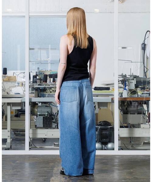 VOAAOV(ヴォアーブ)の「【VOAAOV】 TACK DENIM PANTS (USED)(デニムパンツ・メンズ・ライトブルー・0/1/2)」の3枚目の写真