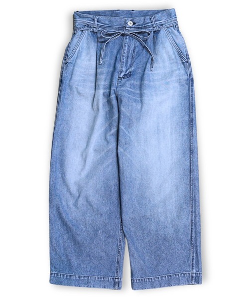 VOAAOV(ヴォアーブ)の「【VOAAOV】 TACK DENIM PANTS (USED)(デニムパンツ・メンズ・ライトブルー・0/1/2)」の5枚目の写真