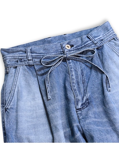 VOAAOV(ヴォアーブ)の「【VOAAOV】 TACK DENIM PANTS (USED)(デニムパンツ・メンズ・ライトブルー・0/1/2)」の6枚目の写真