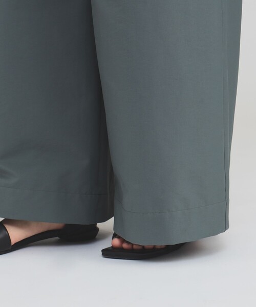 Demi-Luxe BEAMS（デミルクス ビームス）の「ハイウエスト タック ワイドパンツ［手洗い可］（その他パンツ・レディース・チャコールグレー/グリーン系その他2・36/38）」の22枚目の写真