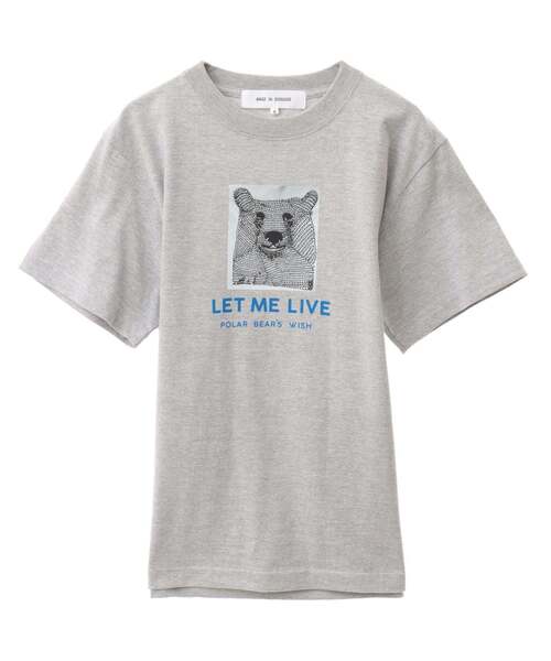 LOGEMENT DE CLAIRE(ロジュモンドクレール)の「【ANGE IN DISGUISE/アンジ イン ディスガイズ】Tシャツ(Tシャツ/カットソー・レディース・ホワイト系その他2/杢グレー/グレー/チャコールグレー/ホワイト系その他/トップグレー・FREE)」の6枚目の写真