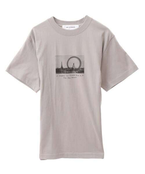 LOGEMENT DE CLAIRE(ロジュモンドクレール)の「【ANGE IN DISGUISE/アンジ イン ディスガイズ】Tシャツ(Tシャツ/カットソー・レディース・ホワイト系その他2/杢グレー/グレー/チャコールグレー/ホワイト系その他/トップグレー・FREE)」の1枚目の写真