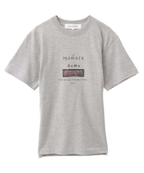 LOGEMENT DE CLAIRE(ロジュモンドクレール)の「【ANGE IN DISGUISE/アンジ イン ディスガイズ】Tシャツ(Tシャツ/カットソー・レディース・ホワイト系その他2/杢グレー/グレー/チャコールグレー/ホワイト系その他/トップグレー・FREE)」の5枚目の写真