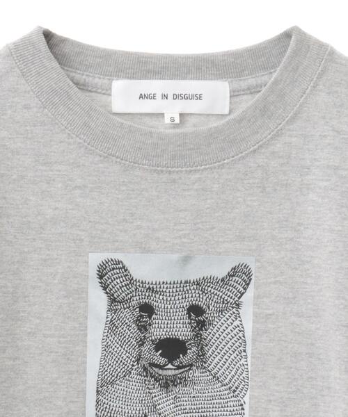 LOGEMENT DE CLAIRE(ロジュモンドクレール)の「【ANGE IN DISGUISE/アンジ イン ディスガイズ】Tシャツ(Tシャツ/カットソー・レディース・ホワイト系その他2/杢グレー/グレー/チャコールグレー/ホワイト系その他/トップグレー・FREE)」の8枚目の写真