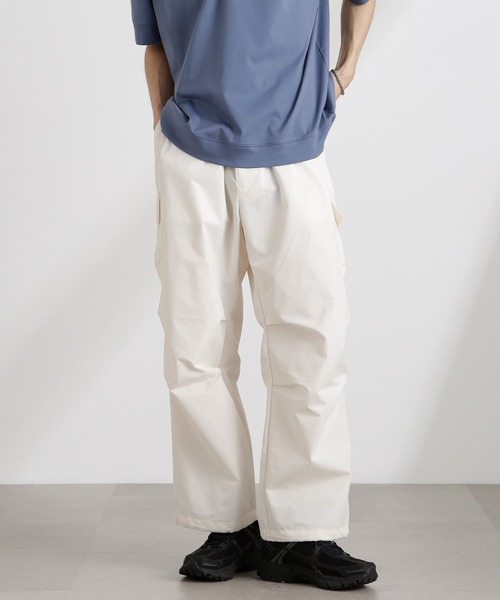 NANO universe（ナノユニバース）の「CNリラックスカーゴパンツ（カーゴパンツ・メンズ・キナリ/ブラック/カーキ・S/M/L）」の4枚目の写真