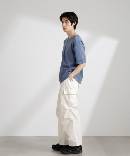 NANO universe（ナノユニバース）の「CNリラックスカーゴパンツ（カーゴパンツ・メンズ・キナリ/ブラック/カーキ・S/M/L）」の7枚目の写真