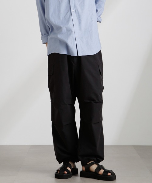 NANO universe（ナノユニバース）の「CNリラックスカーゴパンツ（カーゴパンツ・メンズ・キナリ/ブラック/カーキ・S/M/L）」の10枚目の写真
