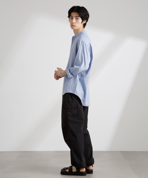 NANO universe（ナノユニバース）の「CNリラックスカーゴパンツ（カーゴパンツ・メンズ・キナリ/ブラック/カーキ・S/M/L）」の13枚目の写真