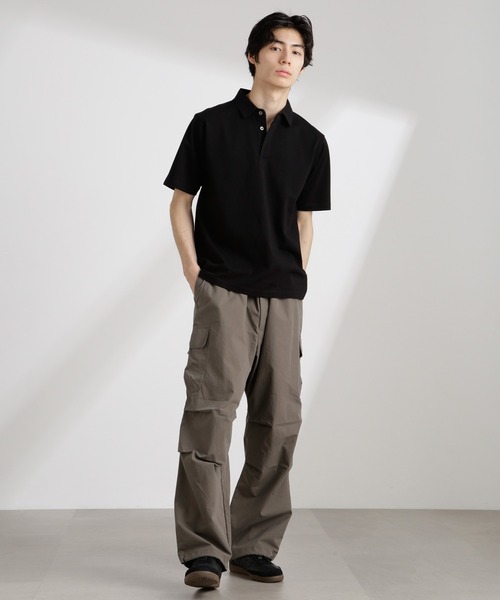 NANO universe（ナノユニバース）の「CNリラックスカーゴパンツ（カーゴパンツ・メンズ・キナリ/ブラック/カーキ・S/M/L）」の19枚目の写真