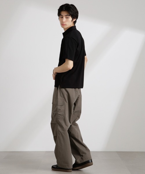NANO universe（ナノユニバース）の「CNリラックスカーゴパンツ（カーゴパンツ・メンズ・キナリ/ブラック/カーキ・S/M/L）」の21枚目の写真