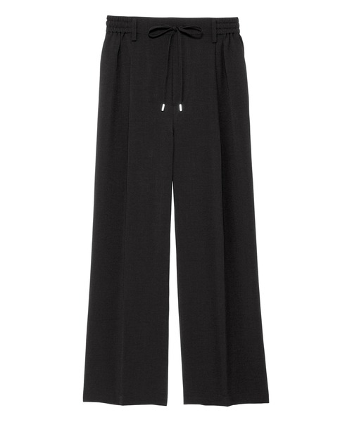 alotta(アロッタ)の「麻調素材ウエストリボンワイドパンツ(その他パンツ・レディース・ブラック/グレイッシュベージュ/チャコール・L/M/LL/3L)」の12枚目の写真