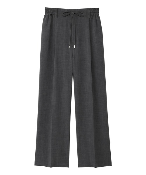 alotta(アロッタ)の「麻調素材ウエストリボンワイドパンツ(その他パンツ・レディース・ブラック/グレイッシュベージュ/チャコール・L/M/LL/3L)」の13枚目の写真