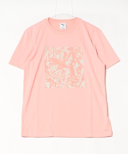 PUMA（プーマ）の「【別注】プーマ PUMA SS ポリ グラフィック Tシャツ_ 限定コラボ（Tシャツ/カットソー・レディース・サックスブルー/ブラック/ピンク・S/M/L）」の3枚目の写真