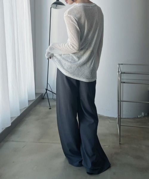 bita.(ビタ)の「サイドタックスラックスパンツ(スラックス・レディース・ブラック/グレー・SMALL/MEDIUM/LARGE)」の11枚目の写真