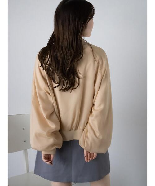 ehka sopo（エヘカソポ）の「シアーブルゾン（ブルゾン・レディース・グレー/ベージュ/キナリ・F）」の7枚目の写真