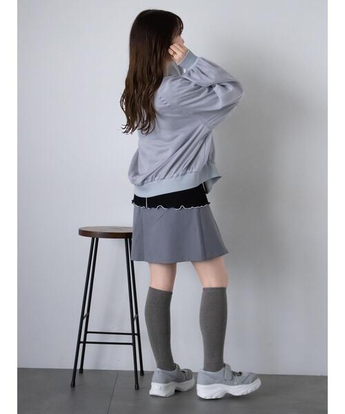 ehka sopo（エヘカソポ）の「シアーブルゾン（ブルゾン・レディース・グレー/ベージュ/キナリ・F）」の18枚目の写真