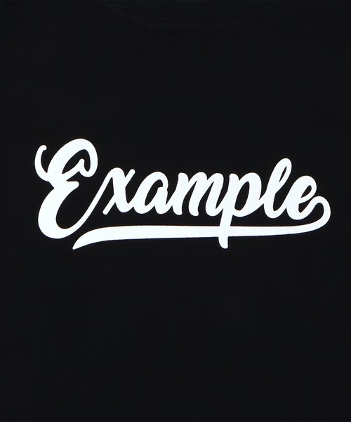 EXAMPLE(エグザンプル)の「EXAMPLE CURSIVE LOGO TEE(Tシャツ/カットソー・メンズ・ブラック/グレイッシュブルー/ホワイト/ベージュ・M/L/XL/XXL)」の12枚目の写真