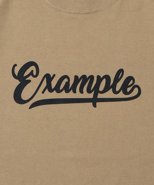 EXAMPLE(エグザンプル)の「EXAMPLE CURSIVE LOGO TEE(Tシャツ/カットソー・メンズ・ブラック/グレイッシュブルー/ホワイト/ベージュ・M/L/XL/XXL)」の17枚目の写真