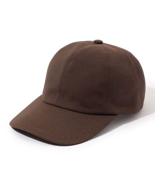 KIJIMA TAKAYUKI（キジマ　タカユキ）の「KIJIMA TAKAYUKI シャンブレー 6PANEL CAP（キャップ・レディース・ライトベージュ/ブラック系その他/ダークブラウン・1）」の3枚目の写真