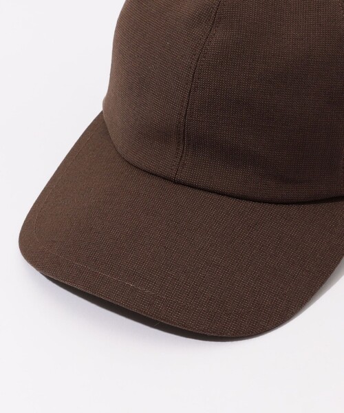 KIJIMA TAKAYUKI（キジマ　タカユキ）の「KIJIMA TAKAYUKI シャンブレー 6PANEL CAP（キャップ・レディース・ライトベージュ/ブラック系その他/ダークブラウン・1）」の7枚目の写真