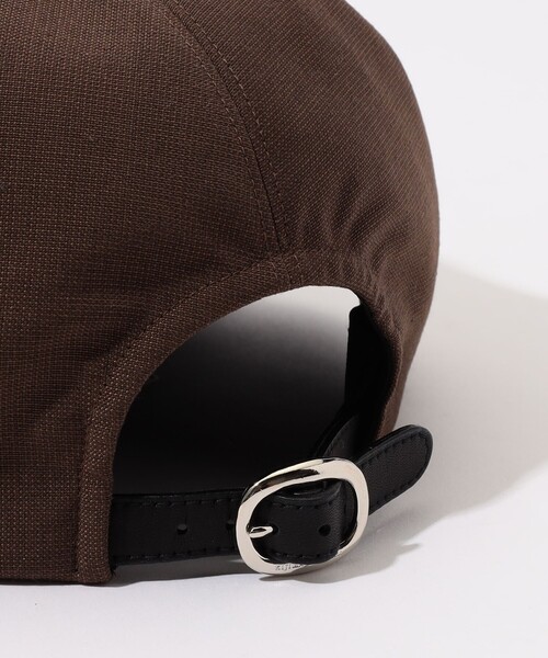 KIJIMA TAKAYUKI（キジマ　タカユキ）の「KIJIMA TAKAYUKI シャンブレー 6PANEL CAP（キャップ・レディース・ライトベージュ/ブラック系その他/ダークブラウン・1）」の8枚目の写真