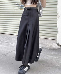 asymmentry tuck skirt