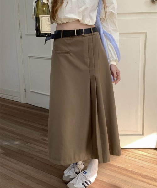 Vipoa(ヴィポア)の「asymmentry tuck skirt(スカート・レディース・ベージュ/グレー/ブラック・LARGE/MEDIUM)」の14枚目の写真