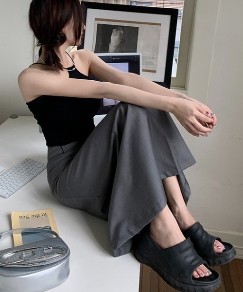 Vipoa(ヴィポア)の「asymmentry tuck skirt(スカート・レディース・ベージュ/グレー/ブラック・LARGE/MEDIUM)」の11枚目の写真