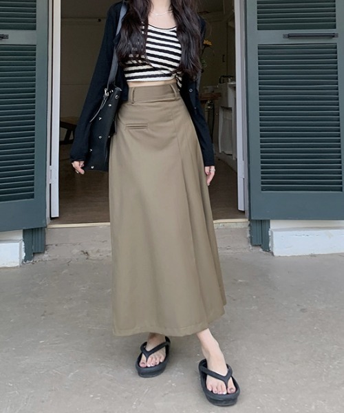 Vipoa(ヴィポア)の「asymmentry tuck skirt(スカート・レディース・ベージュ/グレー/ブラック・LARGE/MEDIUM)」の21枚目の写真